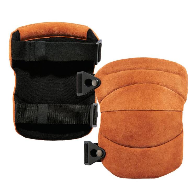 Ergodyne ProFlex Leather Knee Pads - Wide Soft Cap
