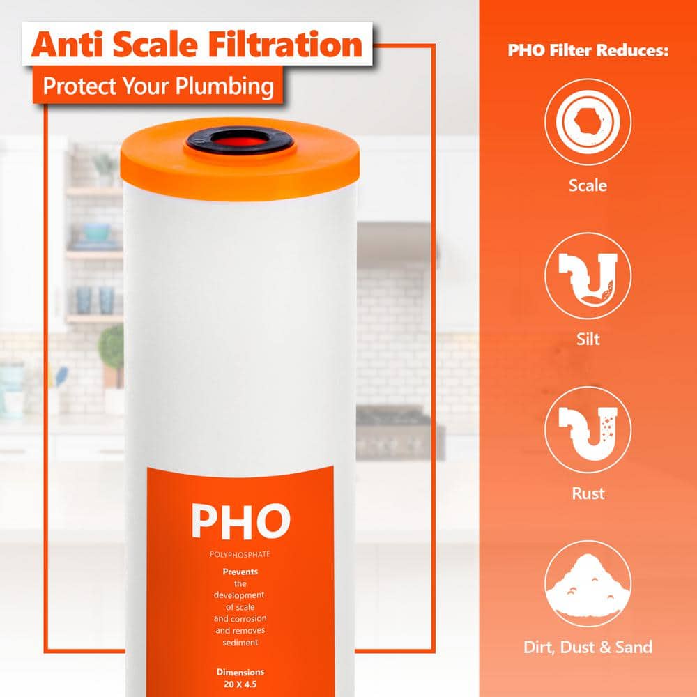 Express Water Polyphosphate Whole House Anti-Scale Filter Cartridge