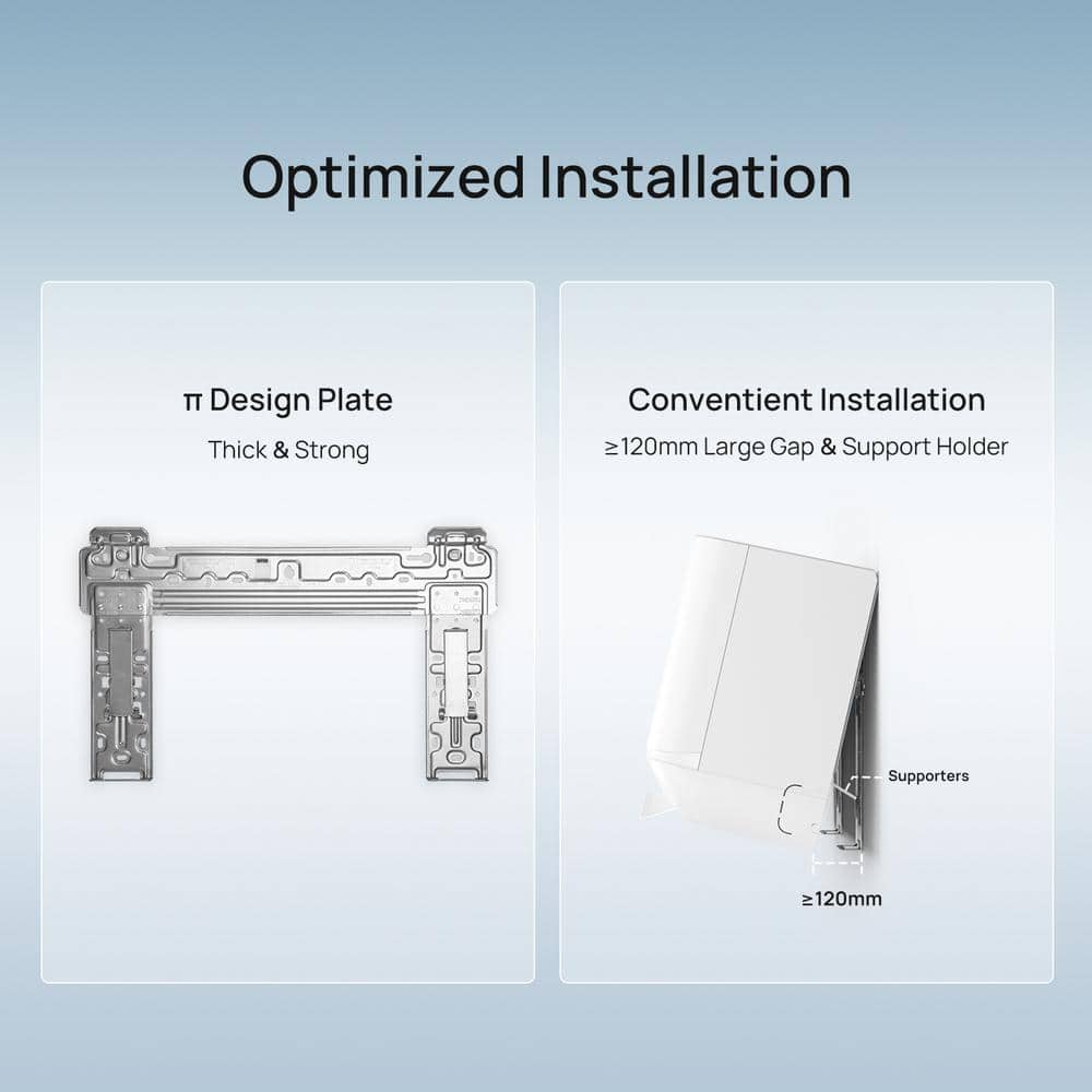 TURBRO 12,000 BTU White Ductless Mini Split AC with Heat Pump