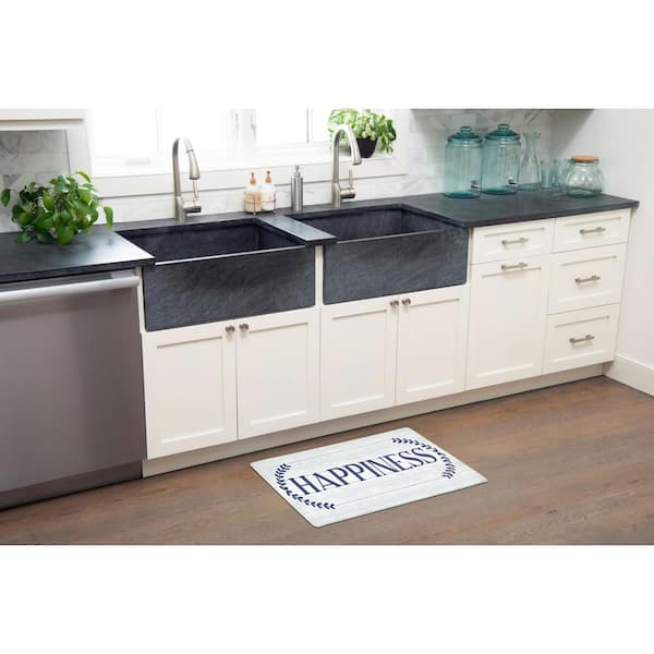 GCP Products Kitchen Mat 2 Pcs, Cushioned Anti-Fatigue Kitchen Rugs Non  Slip Memory Foam Kitchen