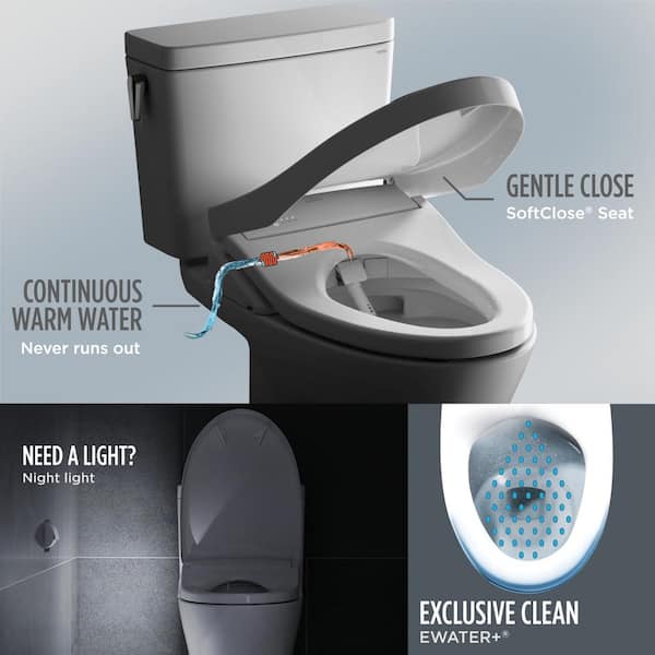 TOTO Nexus WASHLET Plus 12 in. Rough In Two-Piece 1.28 GPF Single 