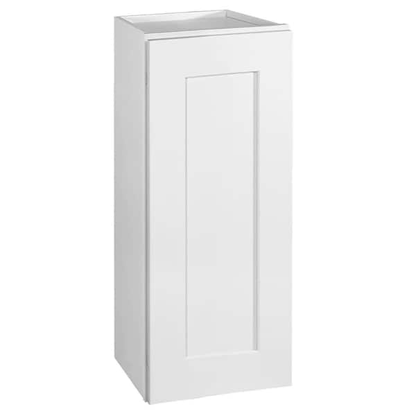 Brookings Solid Wood Ready to Assemble Shaker 12 in. x 30 in. x 12 in. 1 Door Wall Kitchen Cabinet W1230 in White
