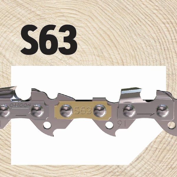 Oregon S63 Chainsaw Chain for 18 in. Bar Fits Craftsman Worx and