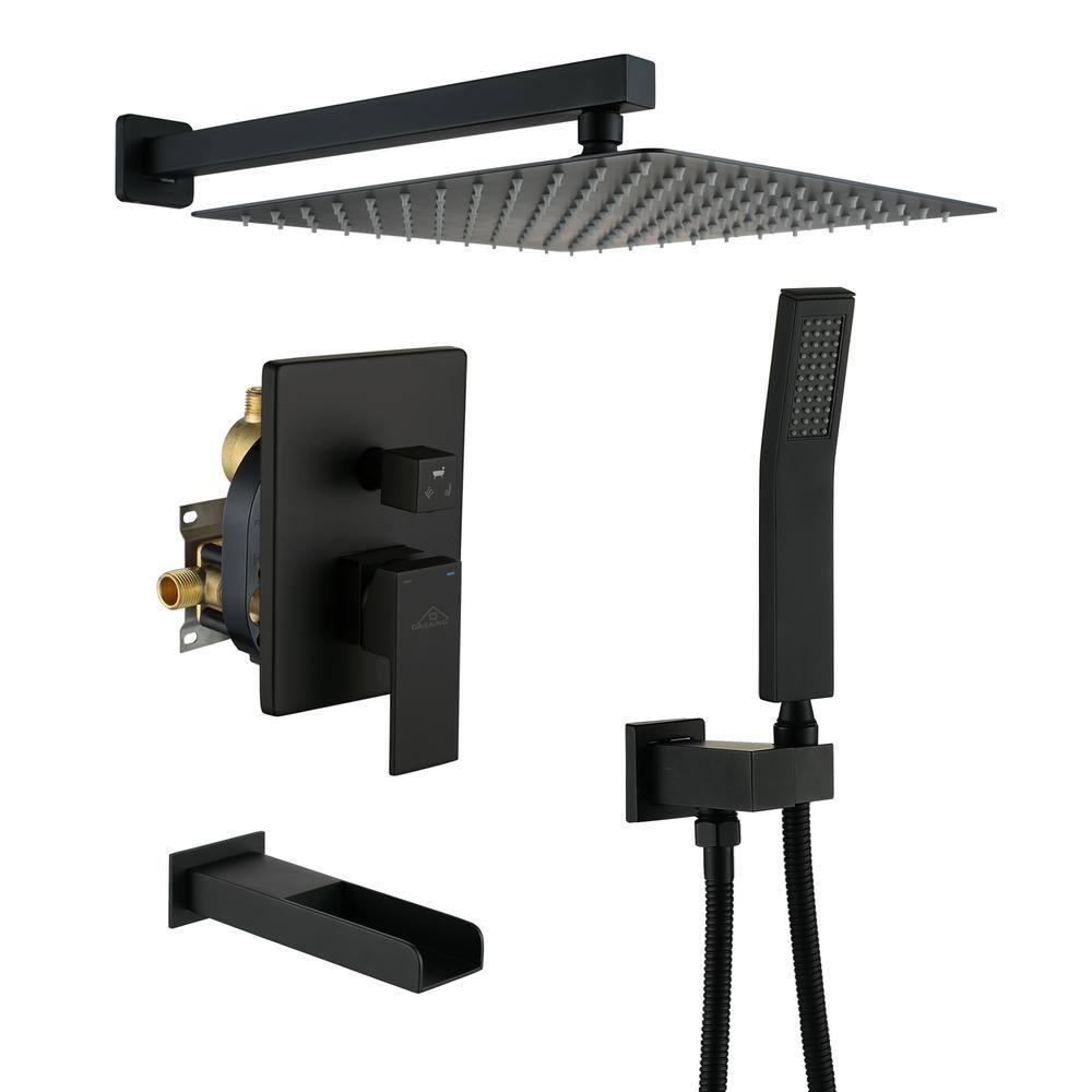 CASAINC 3Function 12 in.WallMounted Shower System with Handheld