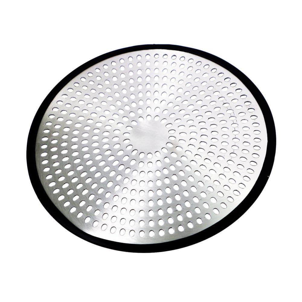 4-3/4 in. Stainless Steel and Silicone Shower Stall Drain Protector Bathtub Hair Catcher, Brushed Nickle price history on PriceWatchPro