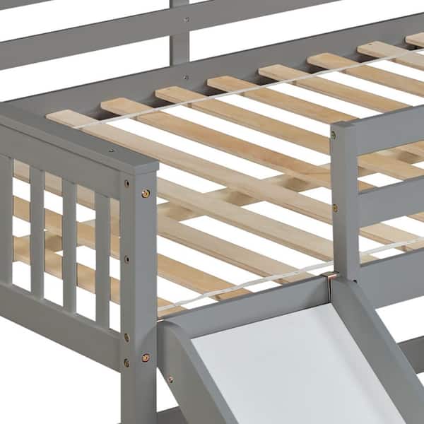 bunki Trendwood Bunkhouse High Sierra Driftwood Twin/Full Bunk Bed