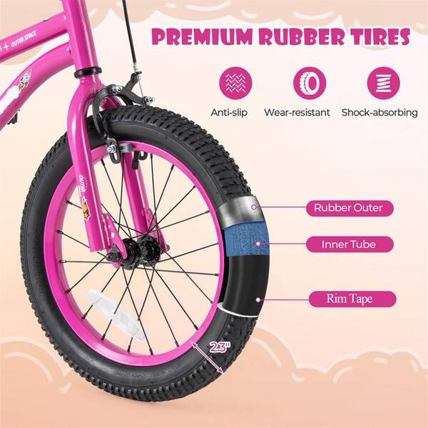 Costway 16 in. Kid's Bike for 4-Years to 7-Years Old with