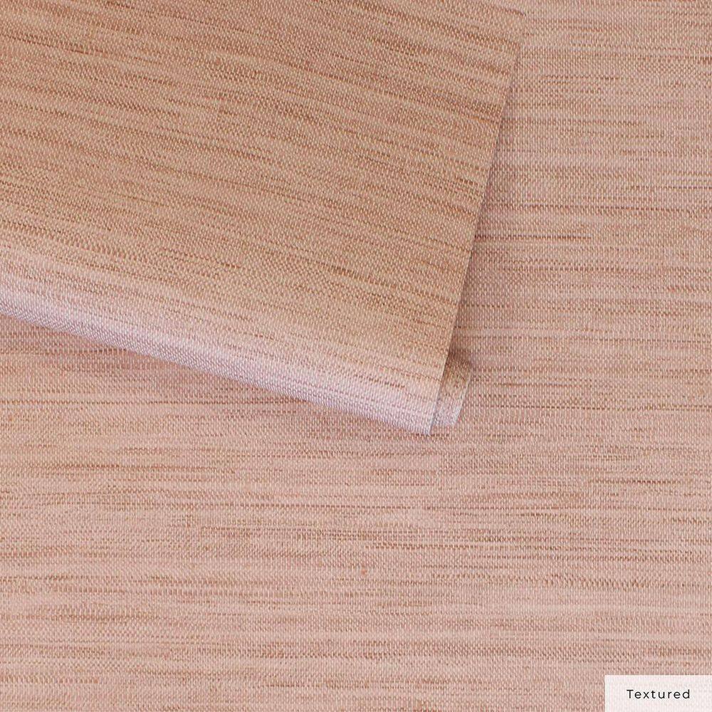 Salmon Faux Grasscloth Peel and Stick Wallpaper, 20.5" x 198"