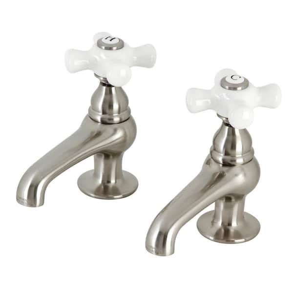 Kingston Brass Vintage Basin Tap Faucet in Brushed Nickel