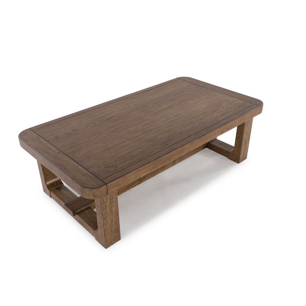 Cabalynn Light Brown Rectangular Wood Coffee Table