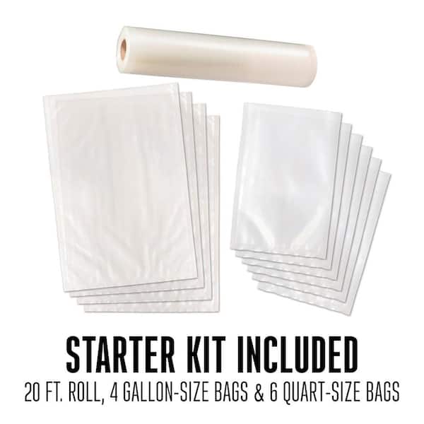 Weston Vacuum Sealer Bag Quart (66-Pack) 30-0110-W - The Home Depot