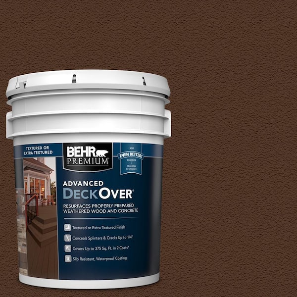 BEHR Premium Advanced DeckOver 5 gal. #SC-117 Russet Textured Solid Color Exterior Wood and Concrete Coating