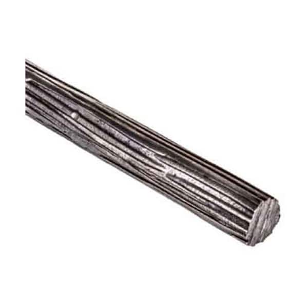 arteferro 118 in. x 11/16 in. Round Hammered Vineyard Design Raw Forged Long Bar