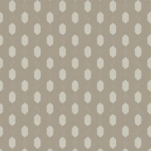 Absolutely Chic Metallic Beige/Grey Art Deco Geometric Vinyl Non-Woven Non-Pasted Metal Wallpaper (Covers 57.75 sq. ft.)
