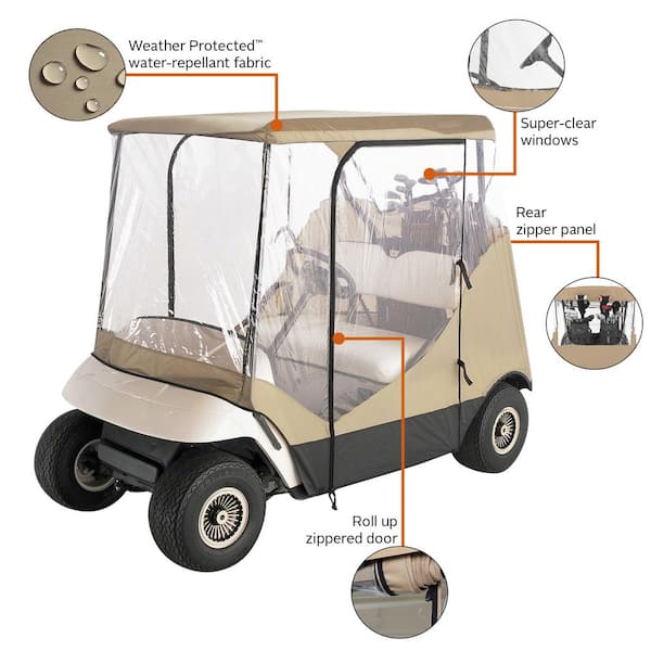 Classic Accessories Travel 4-Sided Golf Car Enclosure 72052 - The Home Depot