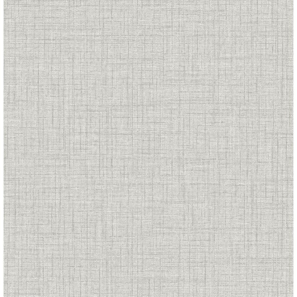 NuWallpaper Lansdowne Grey Raised Ink Vinyl Peel and Stick Wallpaper Sample