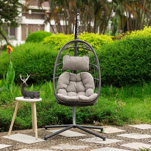 COOLSHARK UV Resistant Outdoor Egg Chair Patio Aluminium