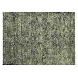 Chantille ACN571 Green 1 ft. 8 in. x 2 ft. 6 in. Machine Washable Indoor/Outdoor Geometric Area Rug