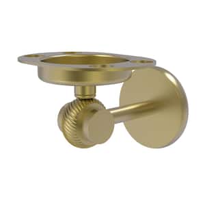 Satellite Orbit Two Collection Tumbler and Toothbrush Holder with Twisted Accents in Satin Brass