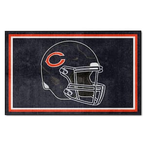 Chicago Bears Navy 4 ft. x 6 ft. Plush Area Rug