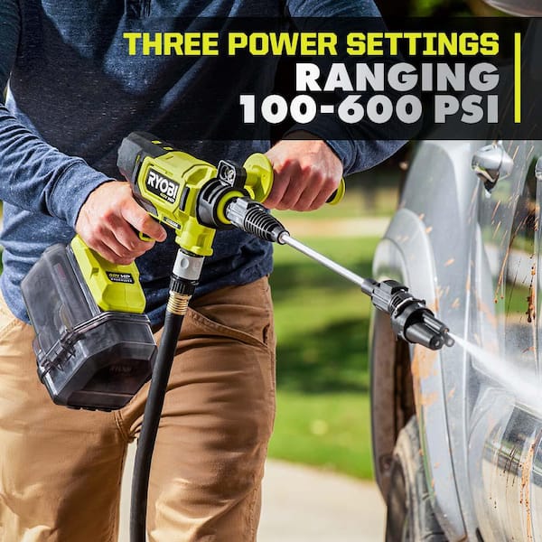 RYOBI 40V HP Brushless EZClean 600 PSI 0.7 GPM Cordless Battery