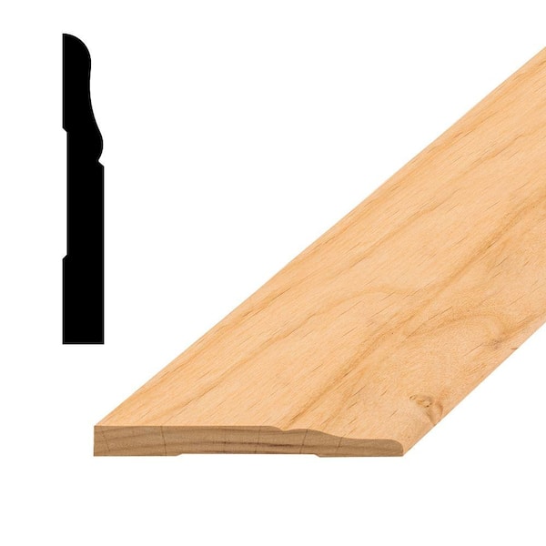 Builder's Choice Superior 711 9/16 in. x 3-1/2 in. Alder Base Moulding