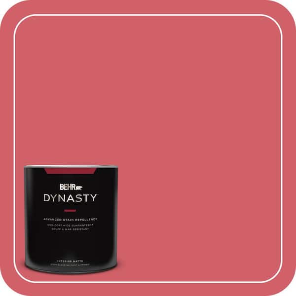 BEHR DYNASTY 1 qt. #140B-6 Italiano Rose Matte Interior Stain-Blocking Paint and Primer