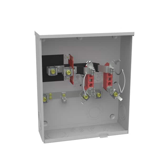 Milbank 200 Amp Ringless Sideway Wire Way Underground Horn Bypass Meter Socket