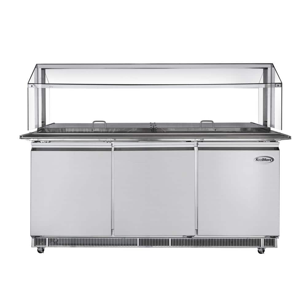 Have a question about Koolmore 72 in. Cold Food Table Refrigerator with ...