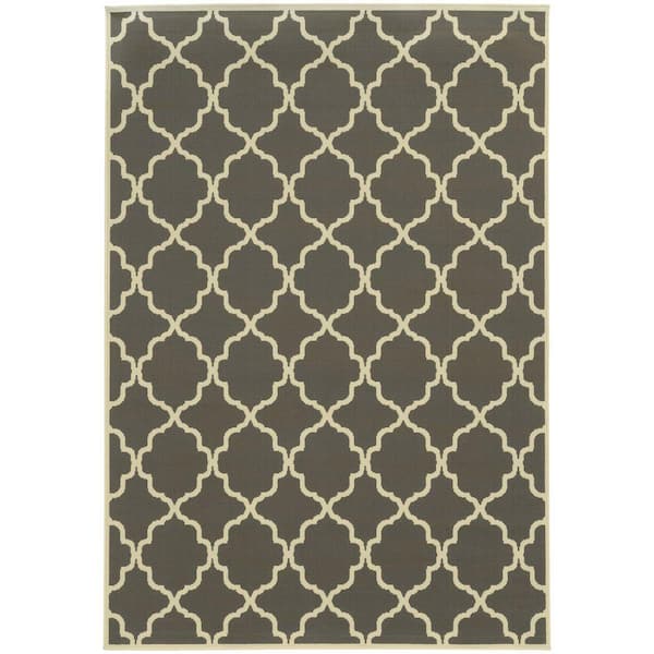 Newport Dark Grey 9 ft. x 13 ft. Area Rug