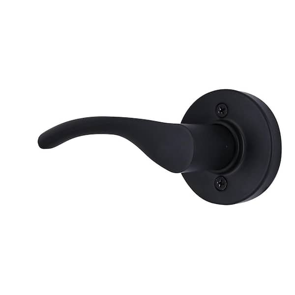 Primrose Matte Black Left-Handed Dummy Door Lever