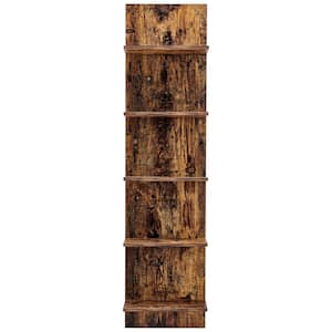 47.25 in. H Pine MDF 5-Tier Decorative Wall Shelf