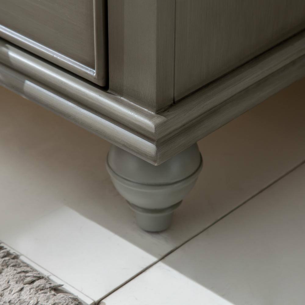 Melissa 24" Silver Gray Vanity with Carrara Marble Top