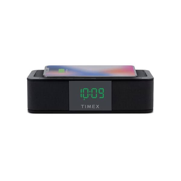 Timex Alarm Clock With Wireless, Rechargeable Alarm Clock