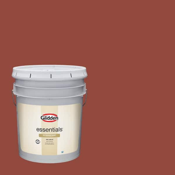 Glidden Essentials 5-gal. Cedar Chest PPG1065-7 Flat Exterior Paint