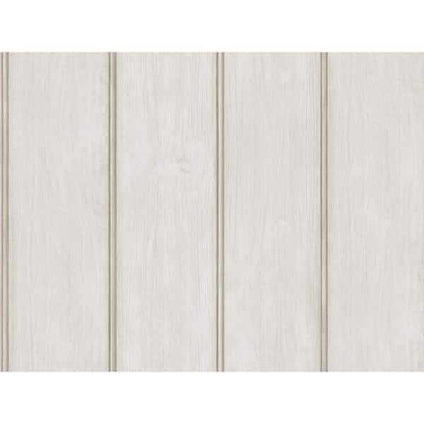 ZIO AND SONS Upstate Beadboard Timeless Grey Wood Wallpaper