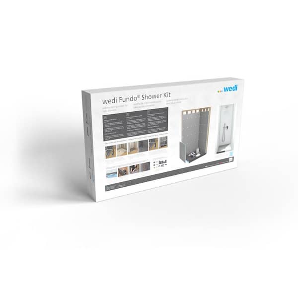 wedi Fundo 42 in. W x 72 in. L Shower Kit with PVC Flange