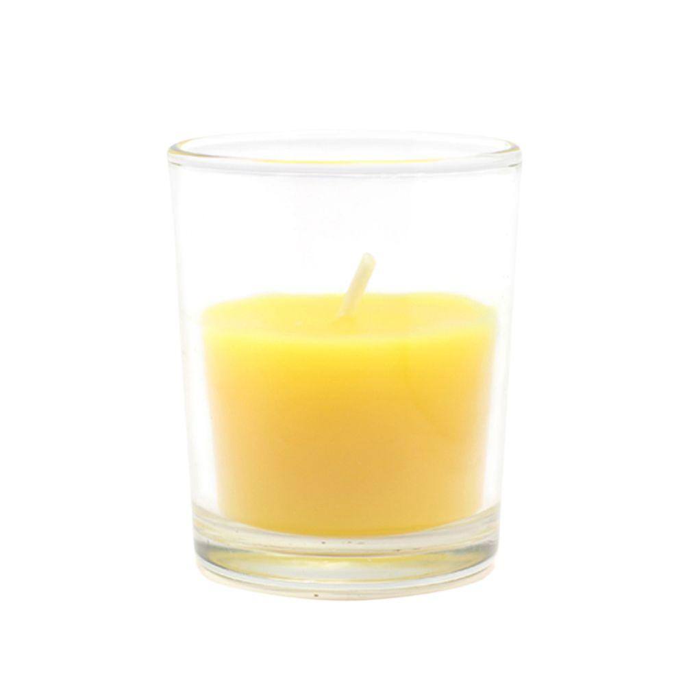 UPC 685024265637 product image for Zest Candle 2 in. Yellow Citronella Round Glass Votive Candles (12-Box) | upcitemdb.com