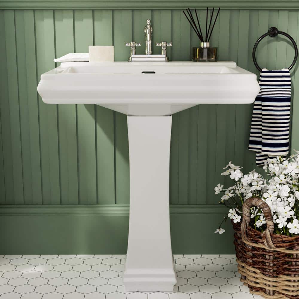 20 Clever Pedestal Sink Storage Design Ideas, DIY, Recently