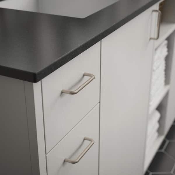 Wire 3-3/4 in. (96 mm) Modern Modern Satin Chrome Cabinet Drawer Pull