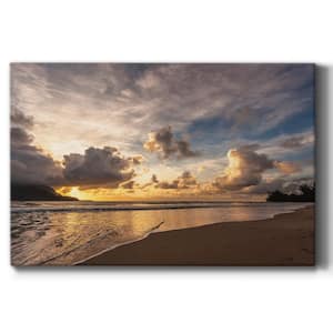 Courtside Market Sunset Cannon Beach 24 in. x 36 in. Gallery-Wrapped Canvas Wall Art, Multi Color