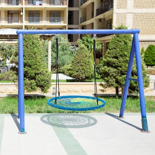 40'' Spider Web Tree Net Swing PE Rope Large Size For Parks Playgrounds Backyard 