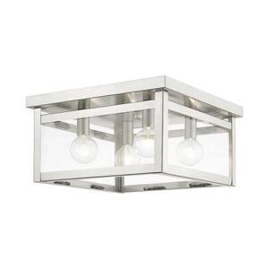 Livex Lighting Ashton 4 - Light Chandelier in Brushed Nickel
