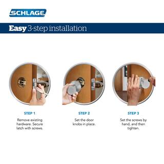 Schlage Pomolo Porta Passaggio Georgian Brookshire - Finitura Bronzo Invecchiato, Per Porte Interne Senza Serratura