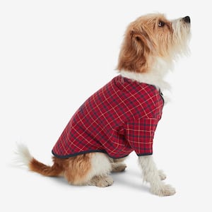 Company Cotton Family Flannel Unisex Extra Small Red/Blue Dog Pajamas