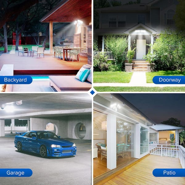 SANSI 27-Watt 2700 Lumens 180-Degree White Motion Sensor Outdoor