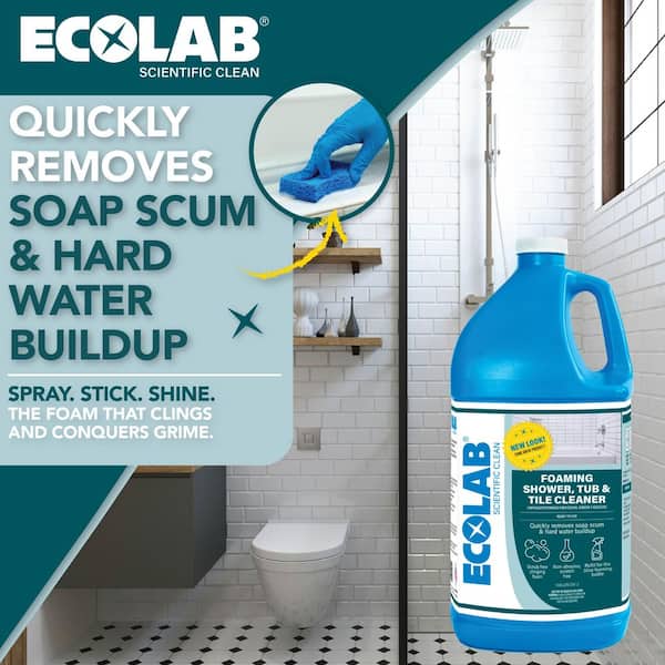 1 Gal. Foaming Shower, Tub and Tile No-Scrub All Purpose Cleaner, for Bathroom, Shower, Vanity and Sink