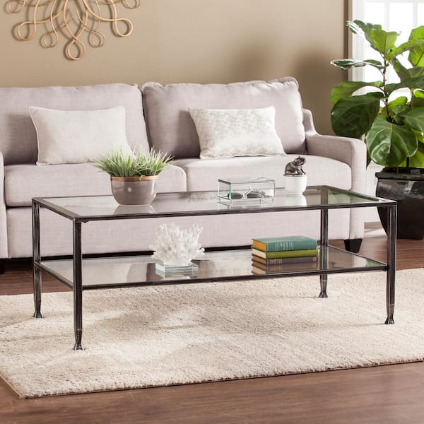 southern enterprises glass coffee table