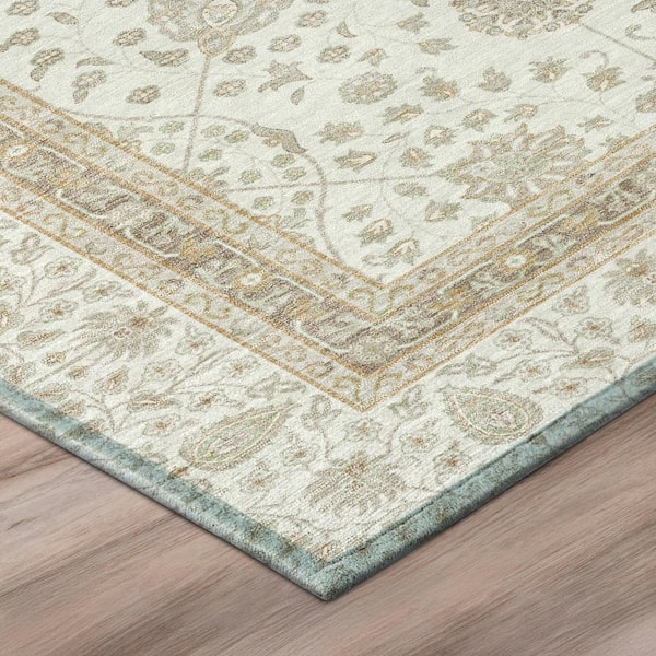 Chantille Machine Washable Indoor/Outdoor Abstract ACN3047 Ivory 9 ft. x 12 ft. Area Rug