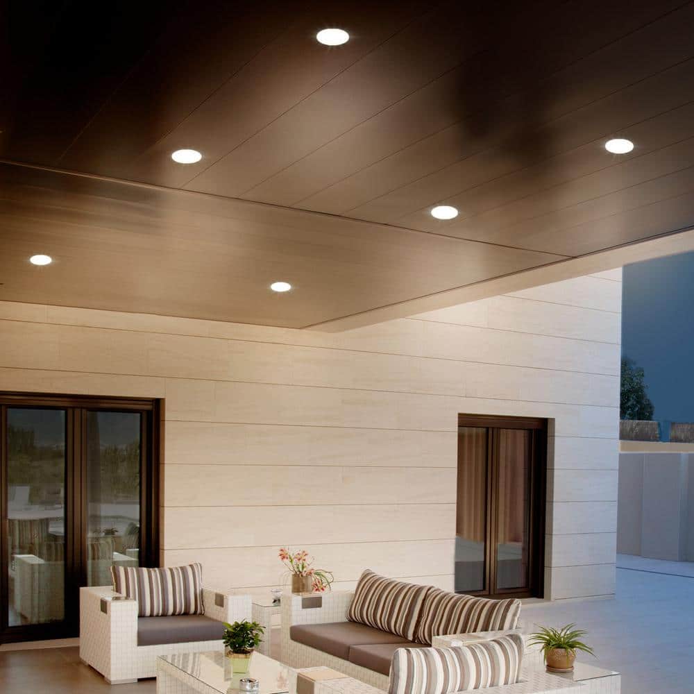 White Adjustable Color Temperature LED Recessed Light for Indoor/Outdoor Use